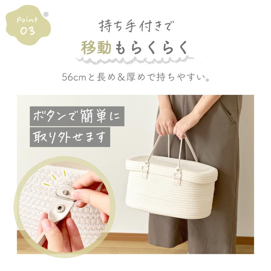 おむつストッカー 蓋なし おむつかご 蓋付き 持ち運び 大容量 おむつ