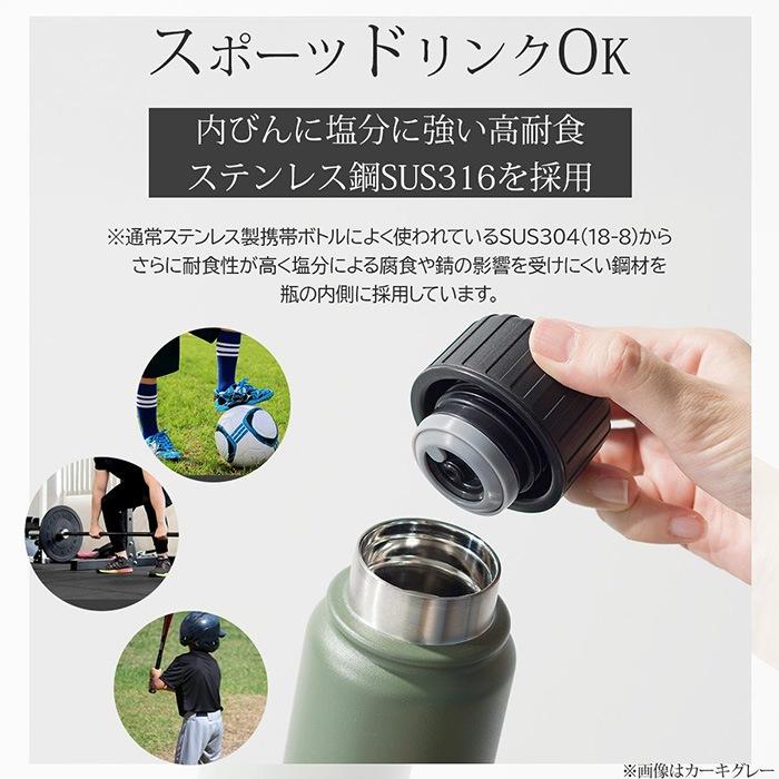 apide（アピデ） ステンレスボトル 水筒 500ml 炭酸OK ビール 炭酸飲料