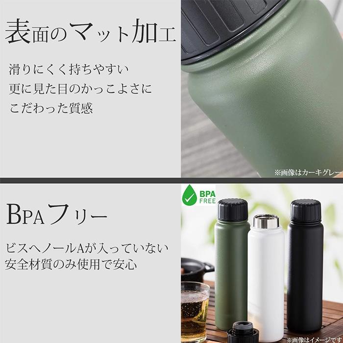 apide（アピデ） ステンレスボトル 水筒 500ml 炭酸OK ビール 炭酸飲料