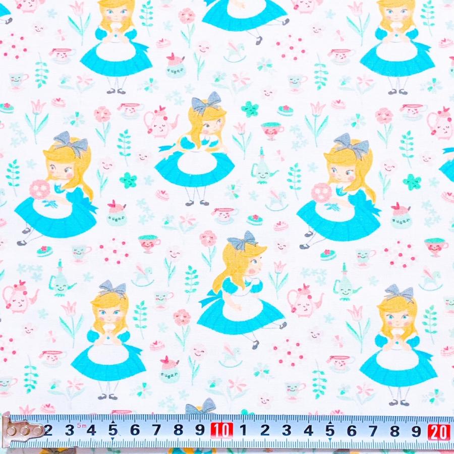 Y10 アリス イン ワンダーランド 輸入生地 布 ハギレ ディズニー Www Municanchis Gob Pe