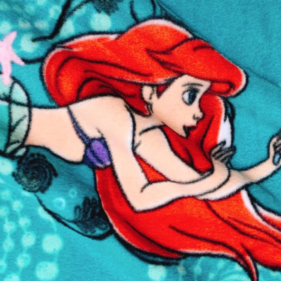 10cm単位 幅約147cm リトルマーメイド フリース 生地 アリエル