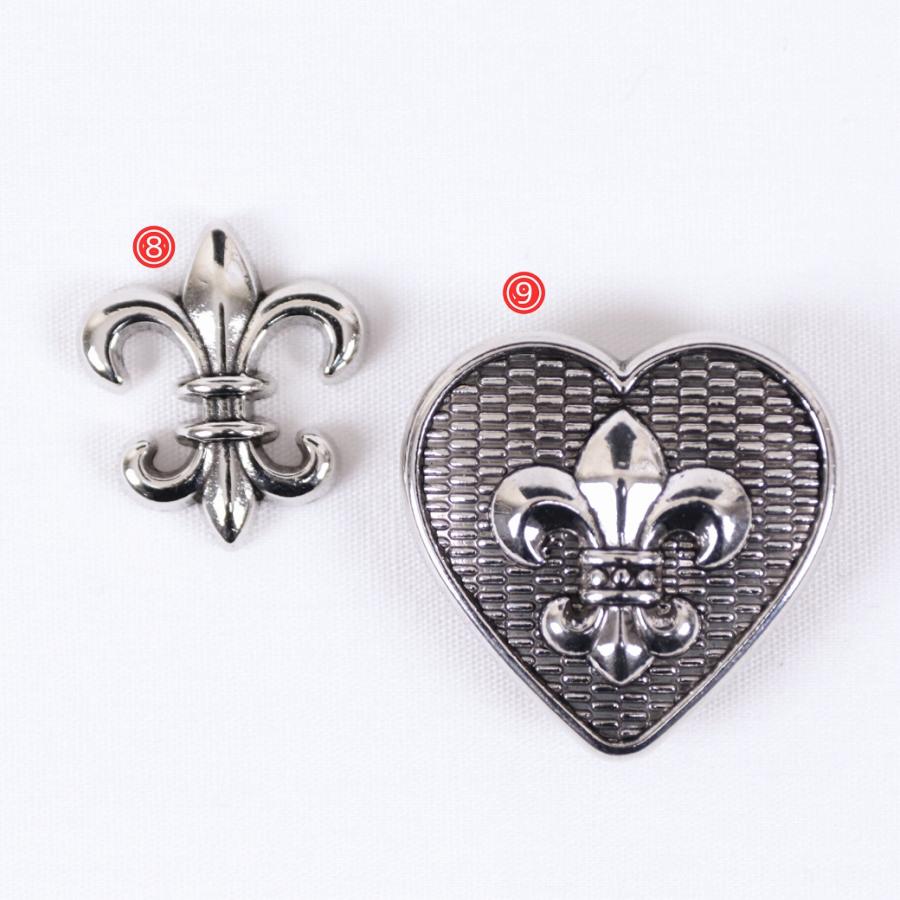 完売終了】パーツ フルール・ド・リス パーツ ユリの紋章 金属 装飾