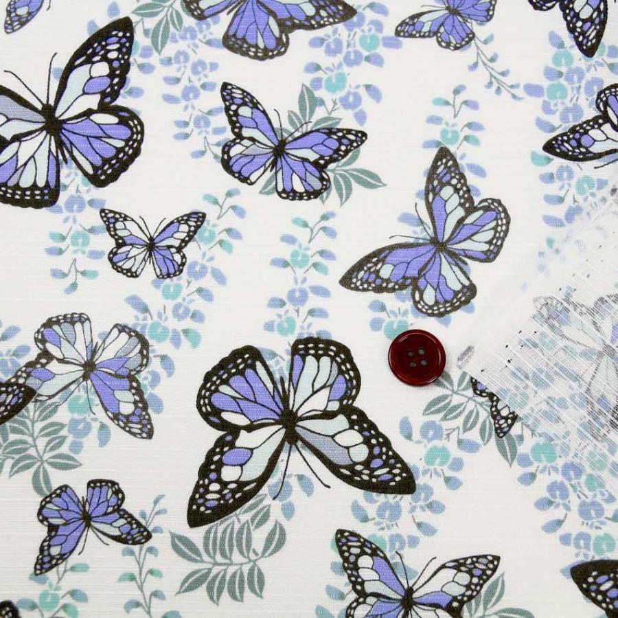 生地 50cm単位 シャンタン アゲハ蝶 100 1 布 藤の花 蝶々 ちょう 虫 N Xzt Fabric House Iseki 通販 Yahoo ショッピング