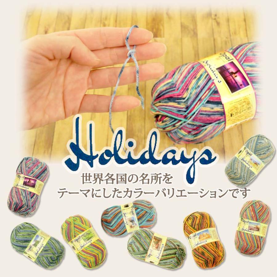 完売終了】1玉単位 Opal毛糸 Holidays 4-fach 中細タイプ