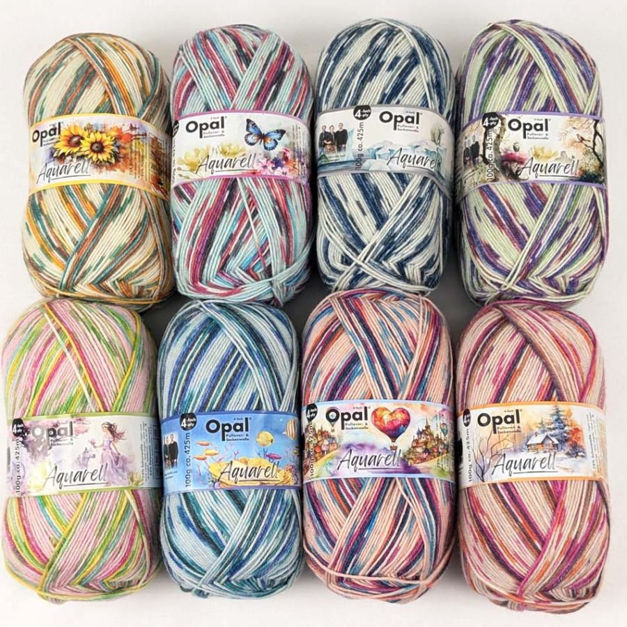 1玉単位 Opal毛糸 Aquarell(アクアレルー）4PLY 中細タイプ