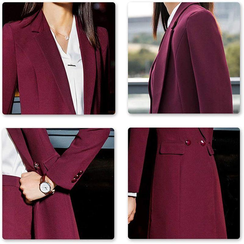 ファッション パンツスーツ レディース 洋服 スーツ セット 長袖 レジャー スリム エレガントロング ジャケット オフィススーツ春 秋 冬 就活 通勤 その他スーツ フォーマル Oroagri Eu