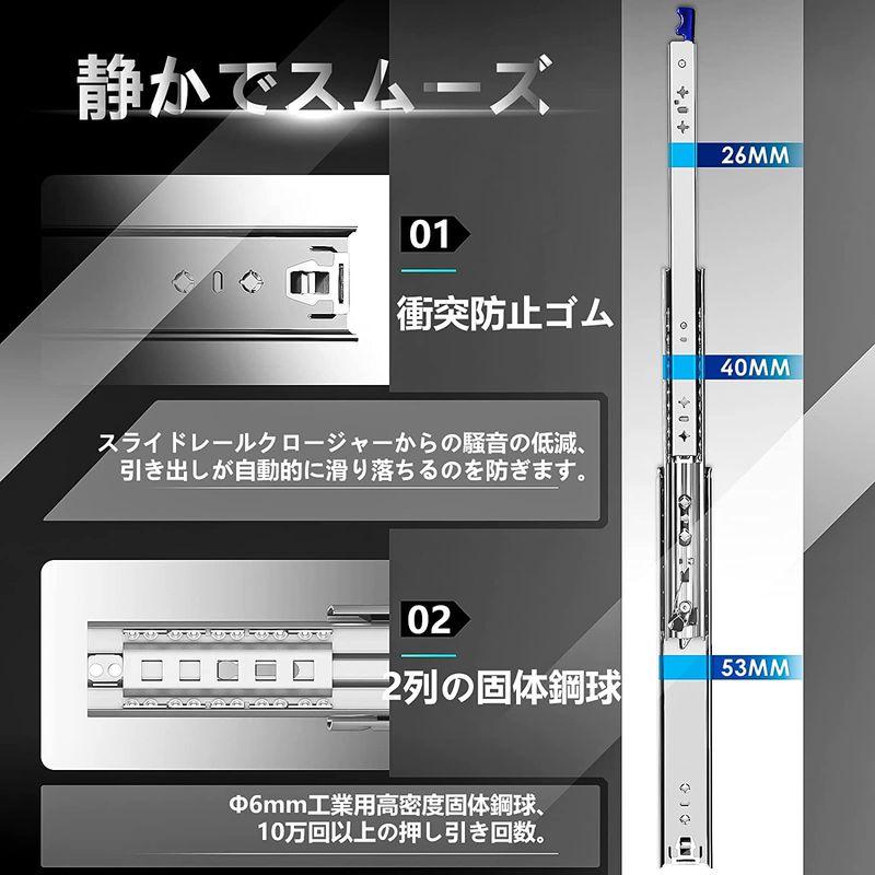 AOLISHENG 重量用 スライドレール ロック付き 350mm 耐荷重 120 Kg 左右 1セット Heavy Duty 引き出しスラ 製造、工場用 JTEKT(KOYO) ベアリング 32226 ローラーベアリング 円すいころ軸受 内径130 外径230 幅67.75