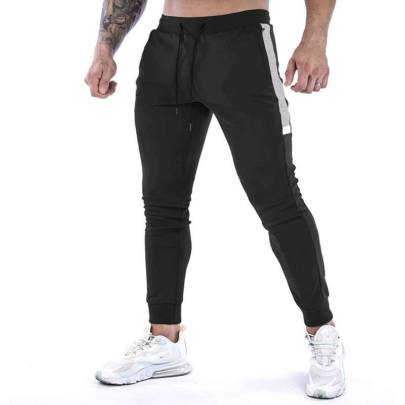新着商品 KULIXI ジョガーパンツ メンズ フィットネス スリム スポーツウェア ファスナー付き スウェットパンツ ロン トレーニングパンツ ジム  ウエア
