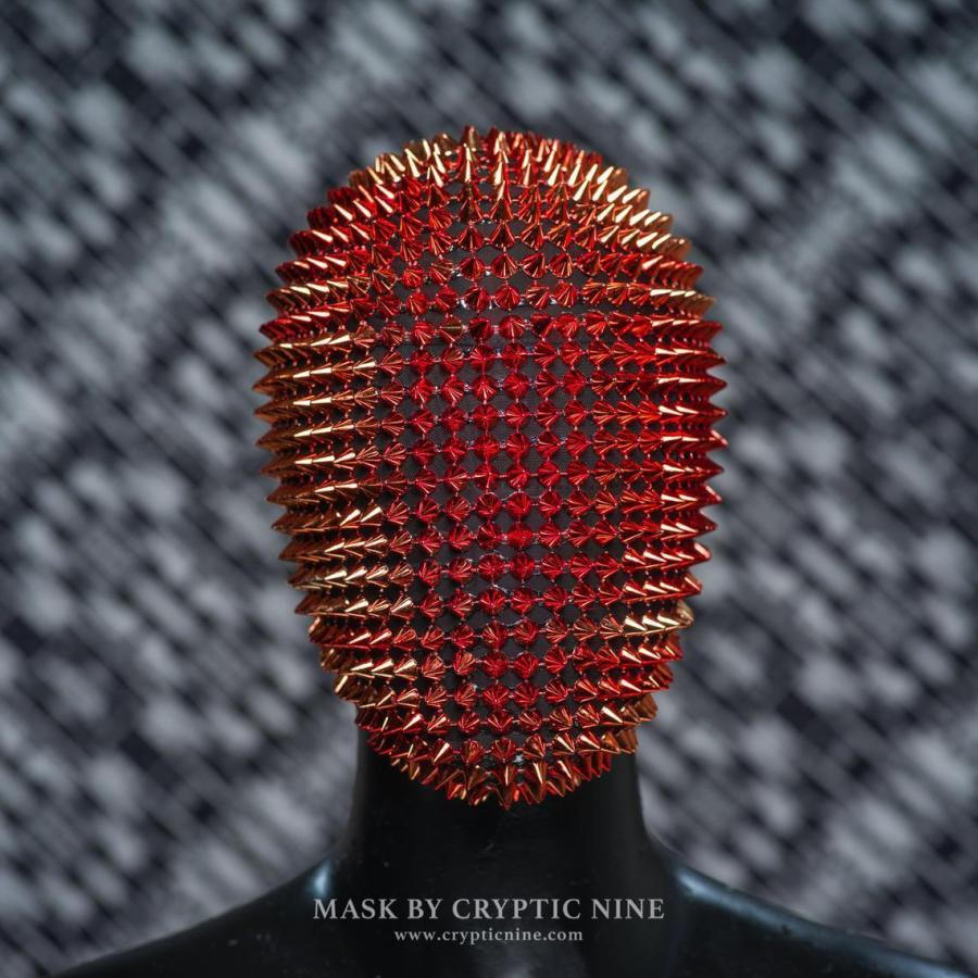 Cryptic9 Spike mask series-Red（スパイクマスクシリーズ）レッド フリーサイズ メンズ レディース 共通 大人用