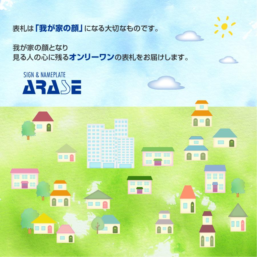 アラセ 表札 おしゃれ タイル ステンレス アイアン 戸建 かわいい ナチュラル アラセ リーフと木の実 ボンド付き |  | 07