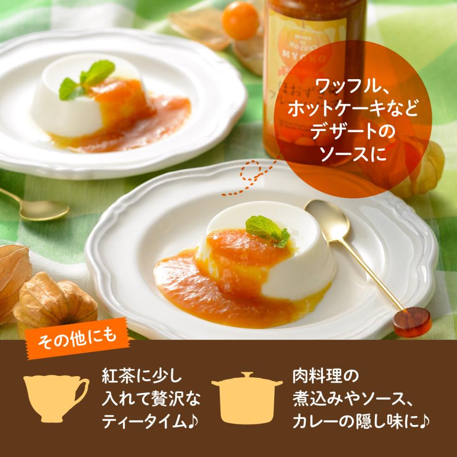 送料無料 新潟 妙高 フルーツほおずき アサップ ほおずきフルーツソース(honey)5本セット 新潟県妙高市 スーパーフード 食用ほおずき 果実 はちみつ |  | 02