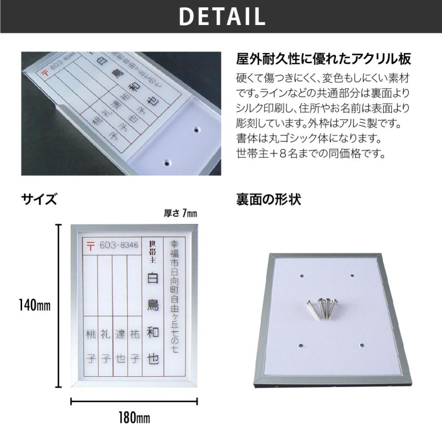 新春初売りセール実施中！アートマーク 表札 おしゃれ アクリル アルミ 戸建 おすすめ シンプル artmark 家族表札 FS01 アートマーク |  | 01