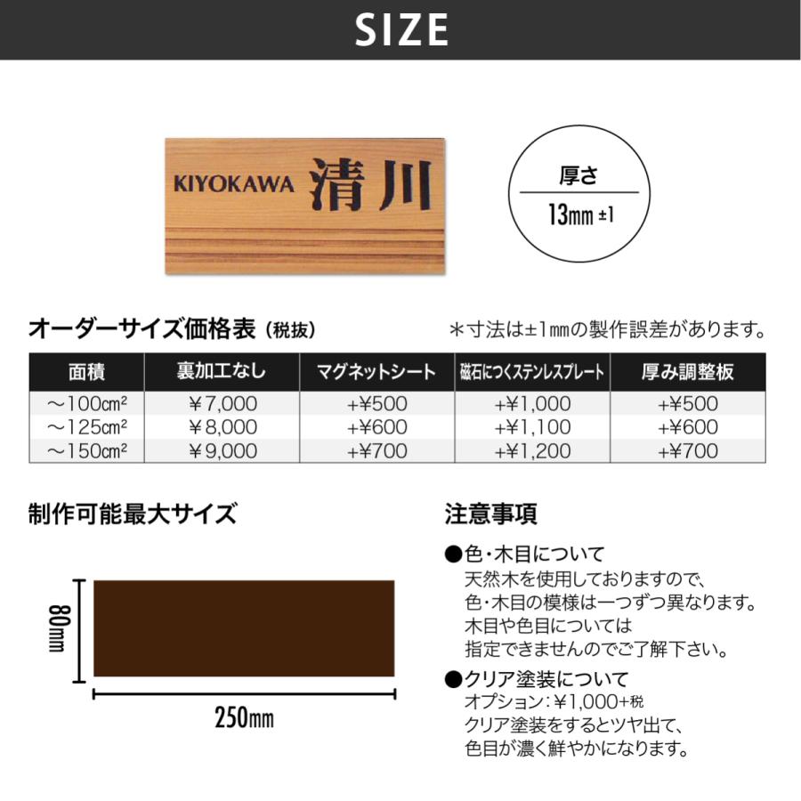 アートマーク 表札 天然木 一位 マンション ほっこり 北欧 artmark 木製マンション表札 一位 W4F アートマーク |  | 05