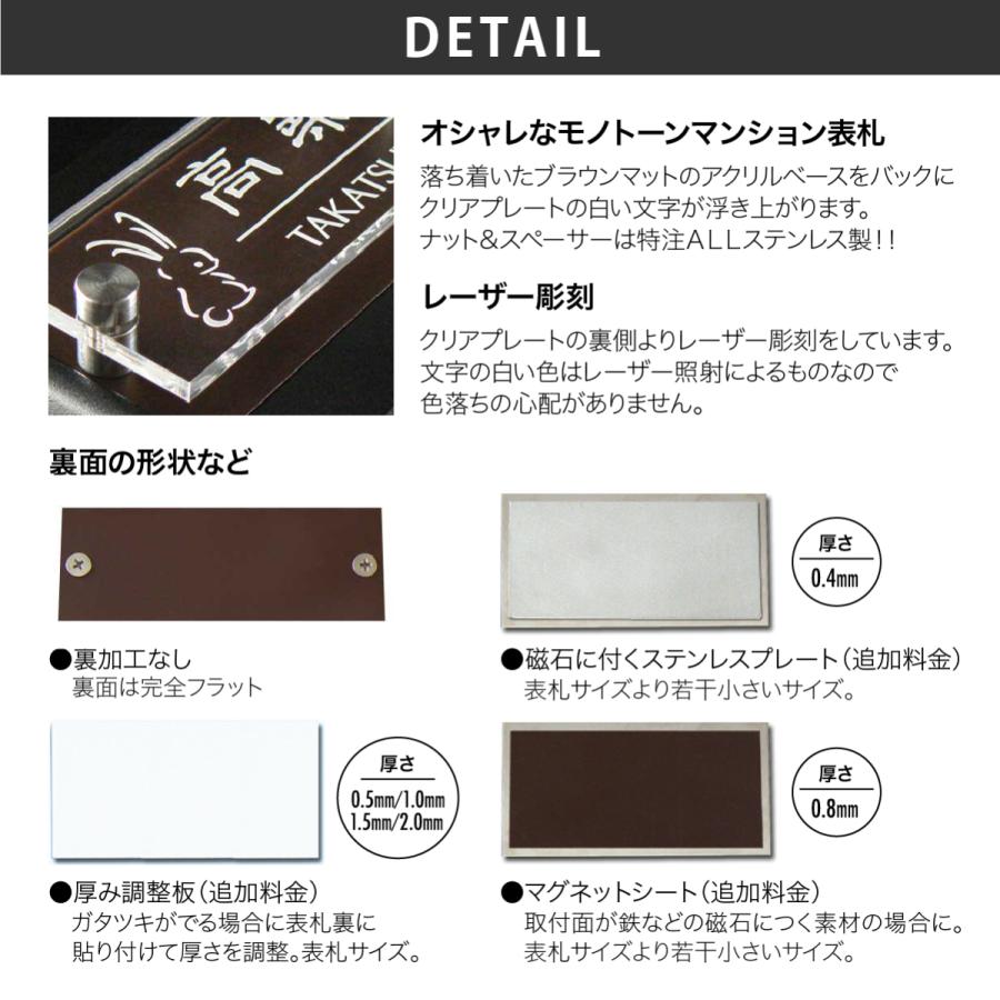 新春初売りセール実施中！アートマーク 表札 アクリル マンション シンプル モダン artmark クリアアレンジ アクリル K20F アートマーク |  | 03