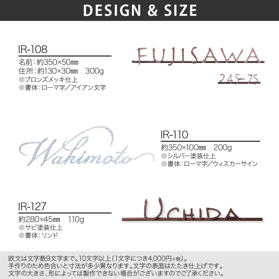 新春初売りセール実施中！福彫 真鍮 戸建 北欧 アンティーク シャビーシック 福彫 NEW BRASS IRON ニューブラスアイアン レーザーカット文字 |  | 03