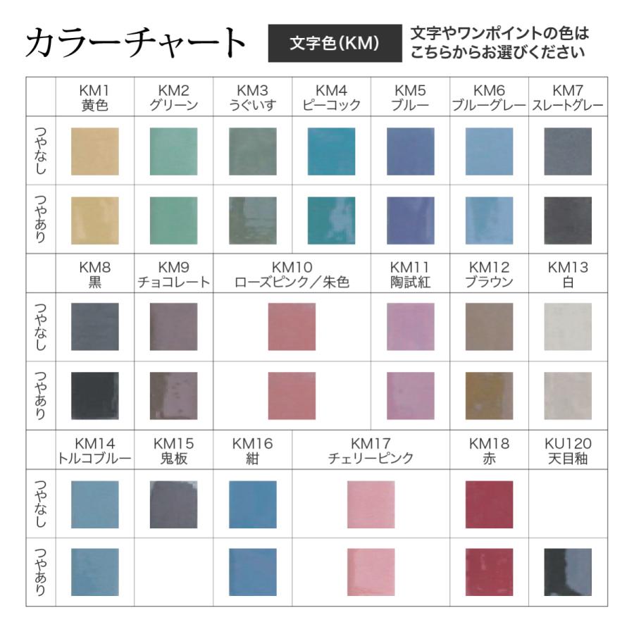 川田美術陶板 表札 おしゃれ 送料無料 陶器 陶板 戸建 マンション おすすめ 凸文字 川田美術陶板 M9 プチホワイト |  | 07