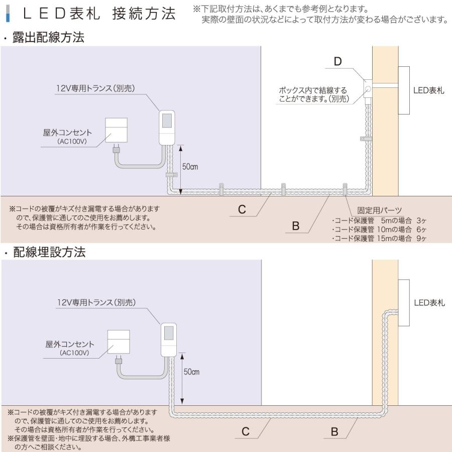 表札 おしゃれ 送料無料 LED 戸建 モダン おすすめ 切り文字 丸三タカギ LED表札 フェリーチェ・ルーチェ｜facesign｜14