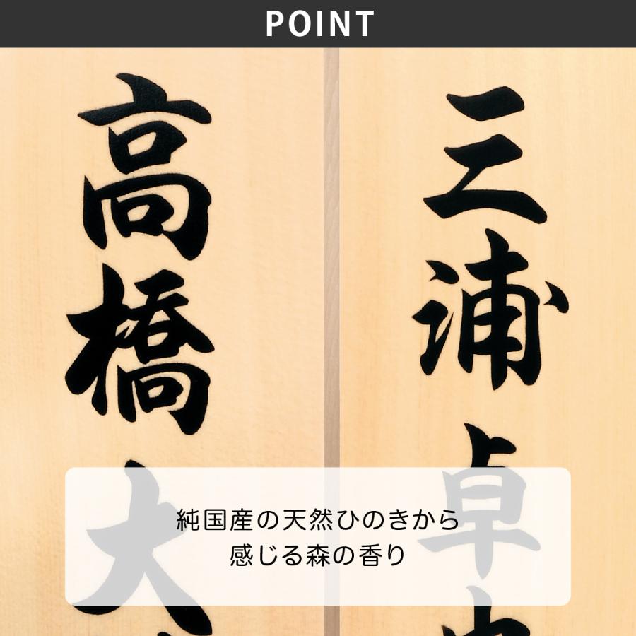 丸三タカギ 表札 おしゃれ 送料無料 ヒノキ 木材 戸建 おすすめ 和風 日本 丸三タカギ Komorebi コモレビ |  | 02