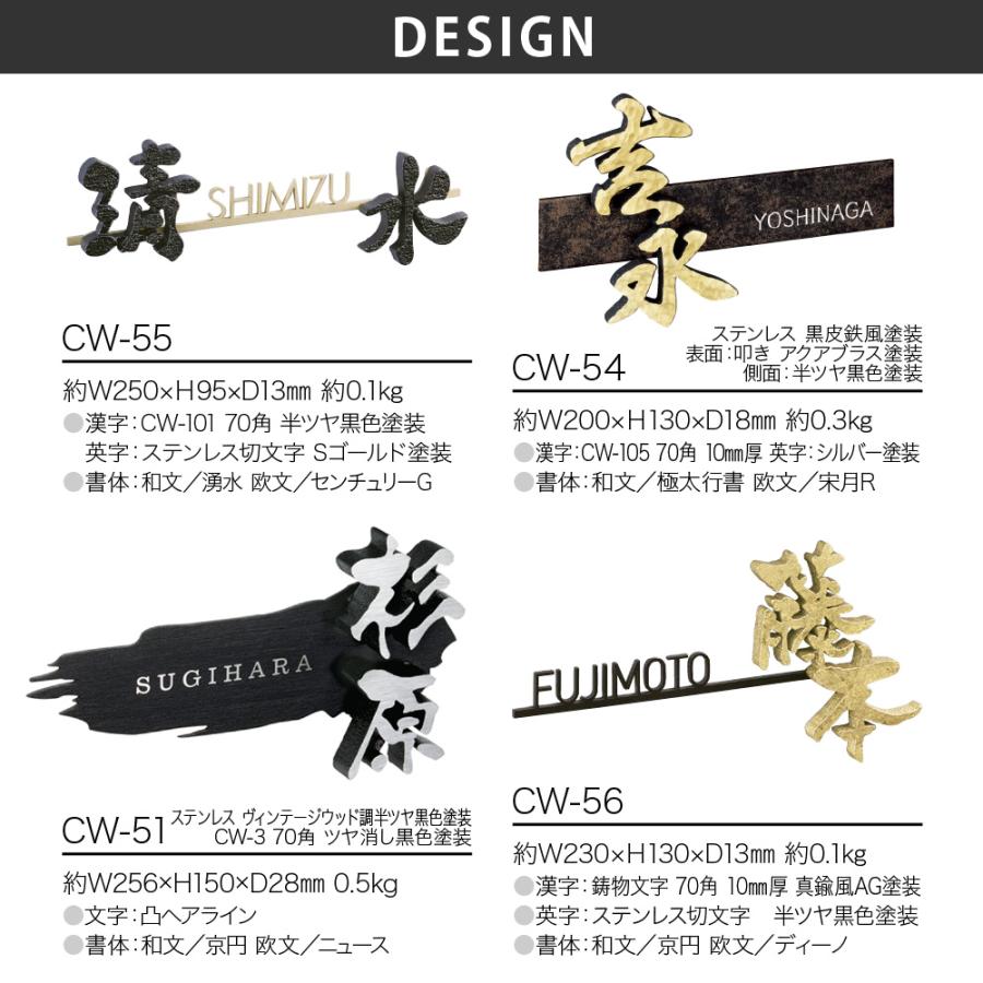 美濃クラフト 表札 おしゃれ アルミ鋳物 ステンレス 外構 エクステリア 個性的 スタイリッシュ 美濃クラフト 鋳物文字 組み合わせタイプ |  | 01