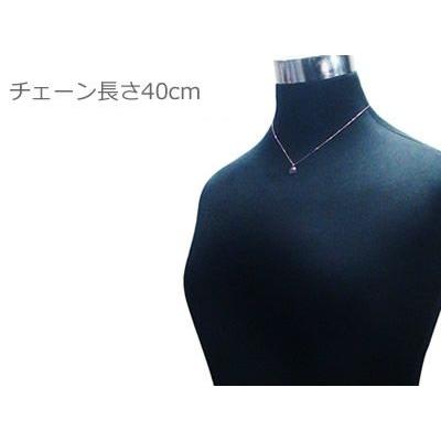 アップル りんご 天然誕生石ペンダント K10ピンクゴールド ピンクトルマリン ネックレスチェーン付き_2
