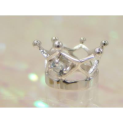 K18(ホワイトゴールド)アクアマリンorダイヤ ティアラリング