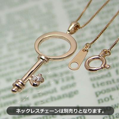 刻印できるベビーリング ハートキー K10ピンクゴールド ダイヤモンド