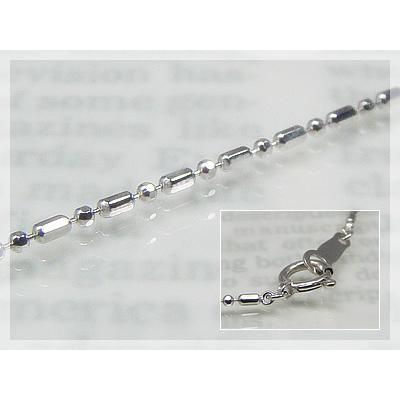 カットボールＬ Ｓネックレス 長さ40cm：幅1.2mm プラチナ850