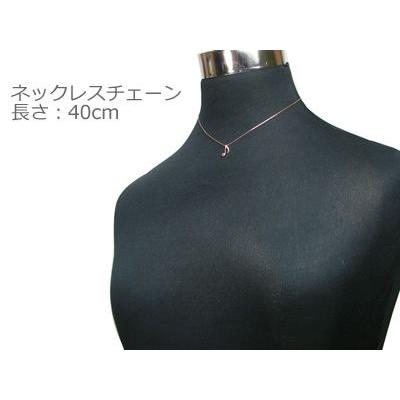 音符の天然誕生石ペンダントネックレス ピンクゴールド ルビー ネックレスチェーン付き |  | 02