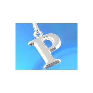 イニシャルペンダント 【現品限り】K18ホワイトゴールド P : ベビー 
