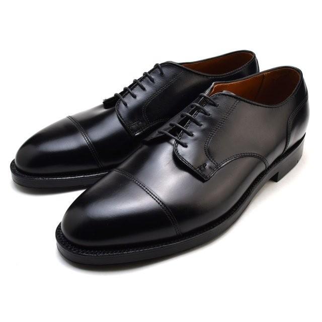 オールデン ストレートチップ ALDEN 971 STRAIGHT TIP BLUCHER OXFORD ブラック MADE IN USA アメリカ製 メンズ ビジネス ドレスの画像