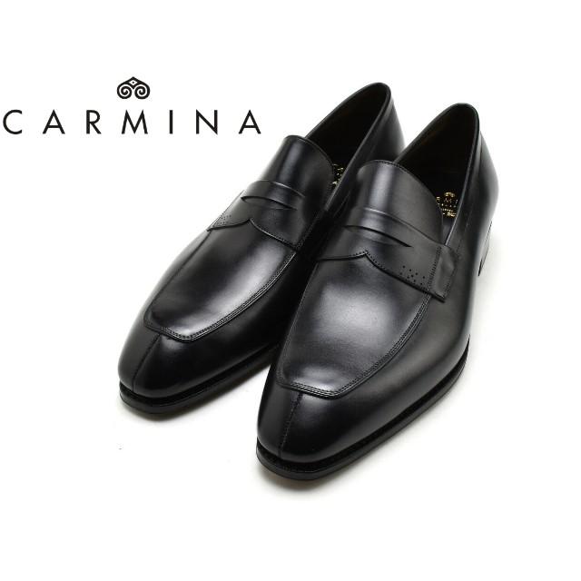 カルミーナ ローファー メンズ コインローファー ドレスシューズ ビジネスシューズ CARMINA SIMPSON BLACK