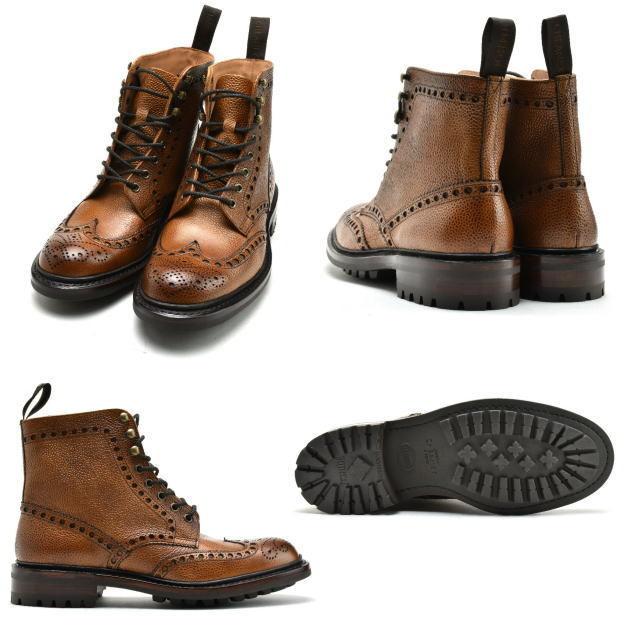 ジョセフチーニー ツイード ブーツ カントリーブーツ　ウィングチップシューズ ジョセフチーニー ツイード ブーツ カントリーブーツウィング