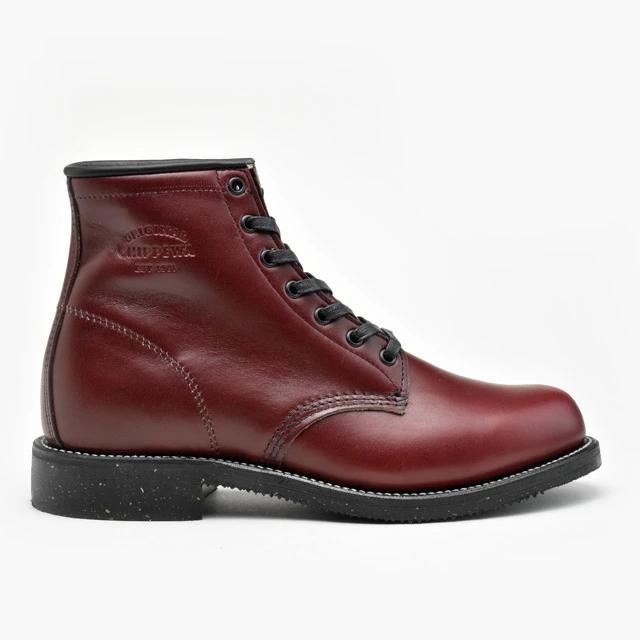 CHIPPEWA（チペワ） 6インチ プレーン トゥ サービスブーツ ワイン 