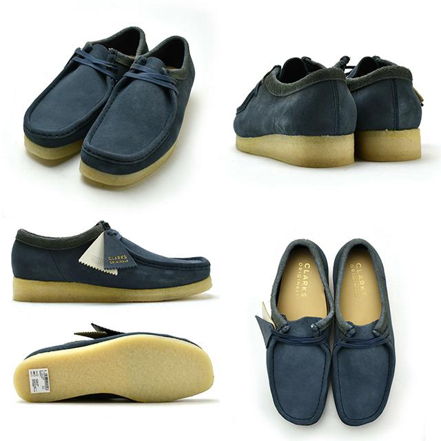 Clarks クラークス ワラビー ロー CLARKS WALLABEE BLUE SUEDE