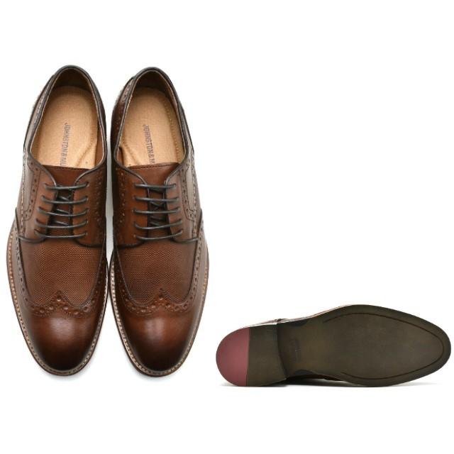 ジョンストン&マーフィー ウィングチップ JOHNSTON&MURPHY CONARD EMBOSSED WINGTIP OAK｜facetofacegold｜03