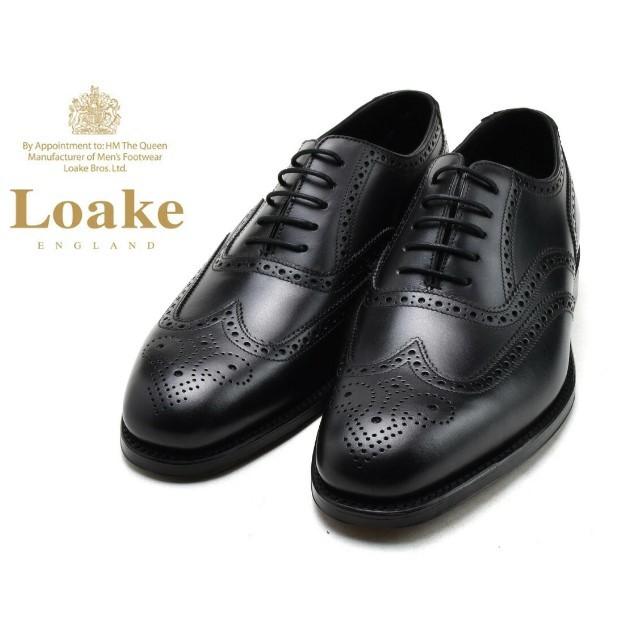 ローク ウィングチップ Loake BUCKINGHAM ブラック メンズ ビジネスシューズ｜facetofacegold