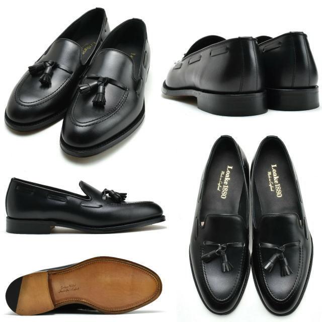Loake（ローク） スリッポン ローファー タッセル Loake RUSB ブラック