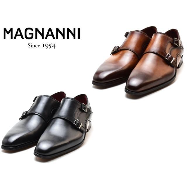 マグナーニ　MAGNANNI　サイズ37 MAGNANNI マグナーニ ダブルモンクストラップ 18903 メンズ