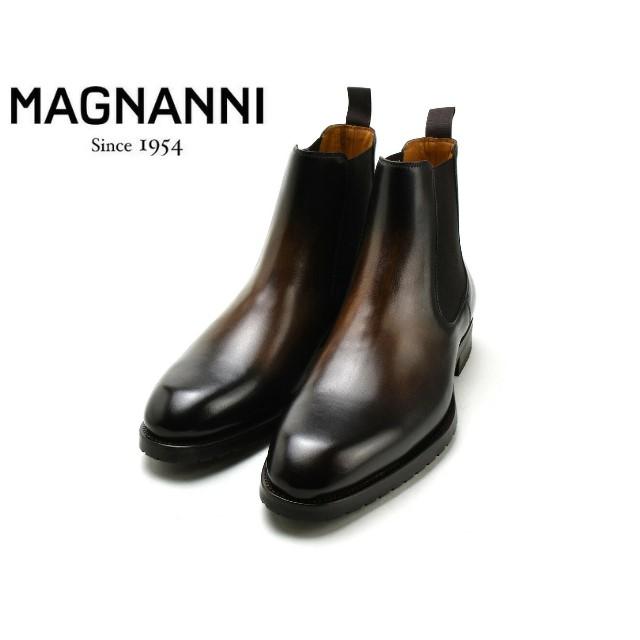 マグナーニサイドゴアブーツブラック