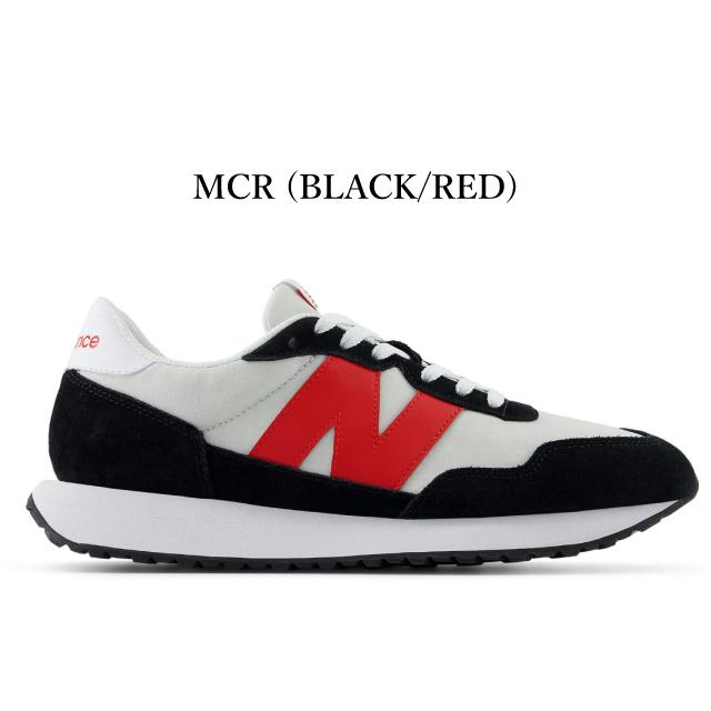 ニューバランス スニーカー メンズ 237 new balance M237 MS237 グレー ホワイト ネイビー ブラック ブルー ビッグNロゴ NB 靴の画像