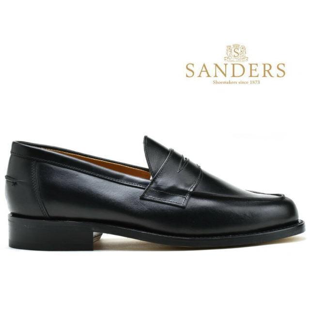 SANDERS ブラック ローファー 　サンダース 楽天市場】サンダース SANDERS CLIVE PENNY LOAFER ペニーローファー