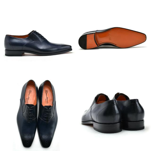 SANTONI（サントーニ） ホールカット ダークブルー 16812 メンズ 