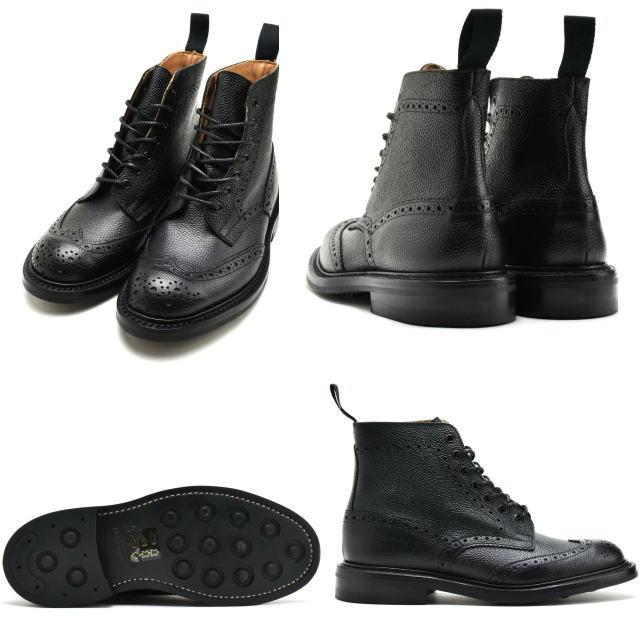 トリッカーズ ウィングチップ M2508 カントリーブーツ モルトン Tricker's MALTON SCOTCH GRAINの画像
