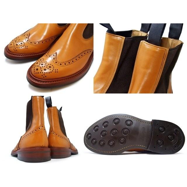 トリッカーズ サイドゴア Tricker's SIDE GORE BOOTS サイドゴアブーツ m2754 ACON ANTIQUE エーコン アンティーク ダイナイトソール ウィングチップの画像