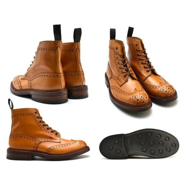 トリッカーズ ウィングチップ カントリーブーツ m5634 Tricker's STOW ACON ダイナイトソールの画像