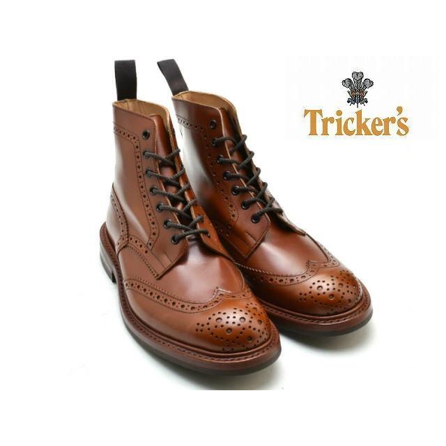 トリッカーズ ウィングチップ カントリーブーツ m5634 Tricker's STOW MARRON ダイナイトソール