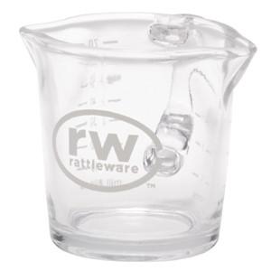 ショットグラス エスプレッソ用 3オンス 取っ手 注ぎ口付き RWロゴ入り | ブランド登録なし