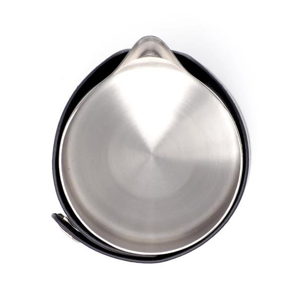 WPM ラウンドスパウト ミルクピッチャー 450ml ハンドルフリー スリーブ付き | ブランド登録なし | 02