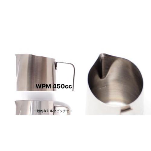 WPM ラウンドスパウト ミルクピッチャー 450ml ハンドルフリー スリーブ付き | ブランド登録なし | 03