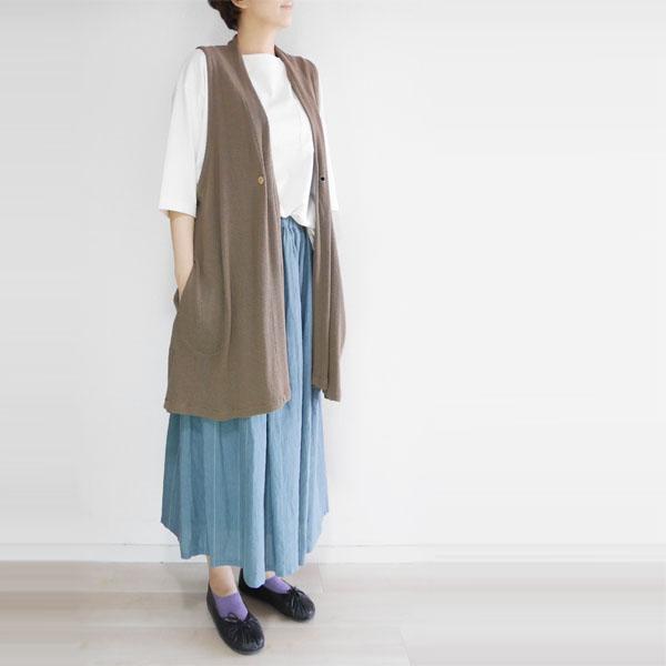 美品 ノーブル　ロングベントジレ　ダブル　ストレッチ　ノースリーブ 楽天市場】【SPECIAL PRICE】ジレ レディース ロング トップス